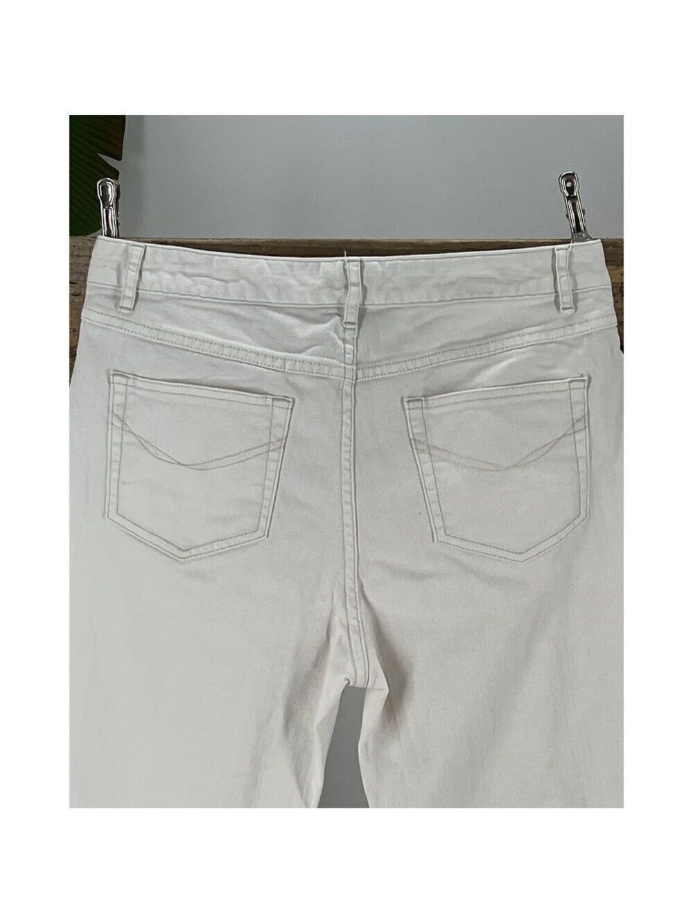 J Jill Authentic Fit Size 12 White Jeans Pre Loved